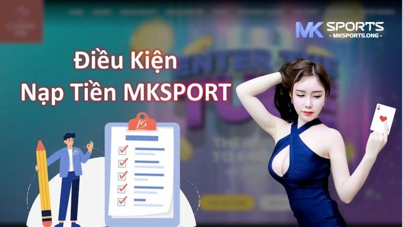 hướng dẫn nạp tiền Mksports